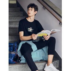 马克华菲长袖T恤男士圆领修身韩版刺绣纯棉2017春装新款潮t 7002 立体3D绣花 欧美潮流范 17春装新品